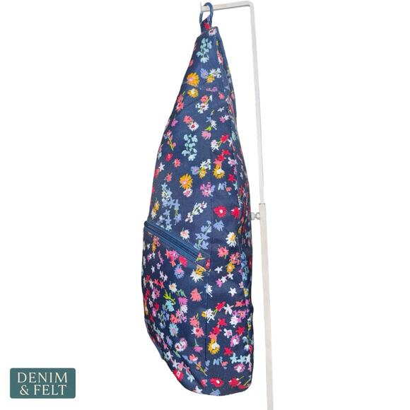 NEW Vera Bradley Essential Sling Backpack Scattered Wildflowers Quilted Floral main image 6